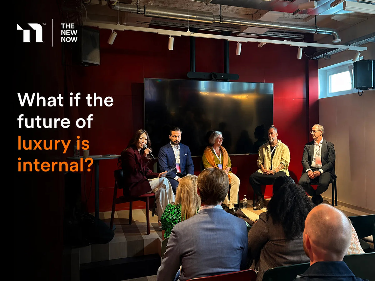 MBR CEO Stefan Kalmund speaking on panel at Future Summit 2026 discussing the future of luxury and high-performance skincare